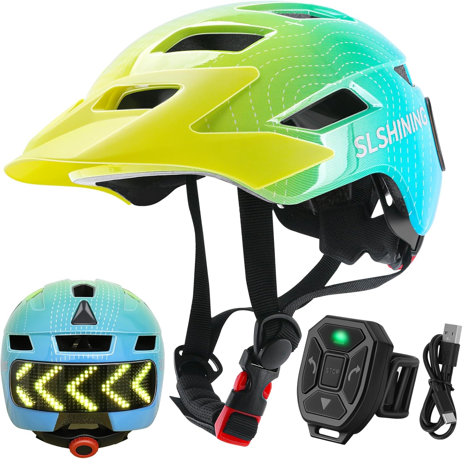 Mountain Biking Sport - Casco da bicicletta con display a