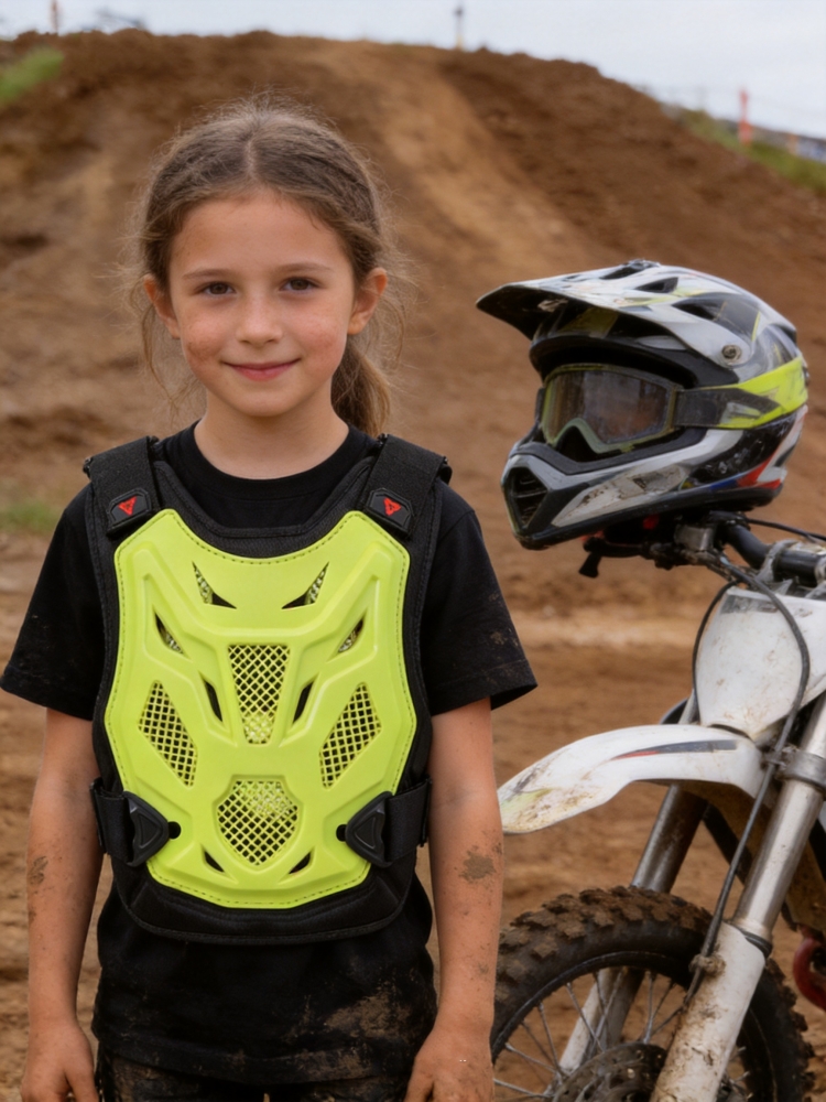 Mountain Biking Chest Protector - Gilet Protettivo per Bambini e Ragazzi,