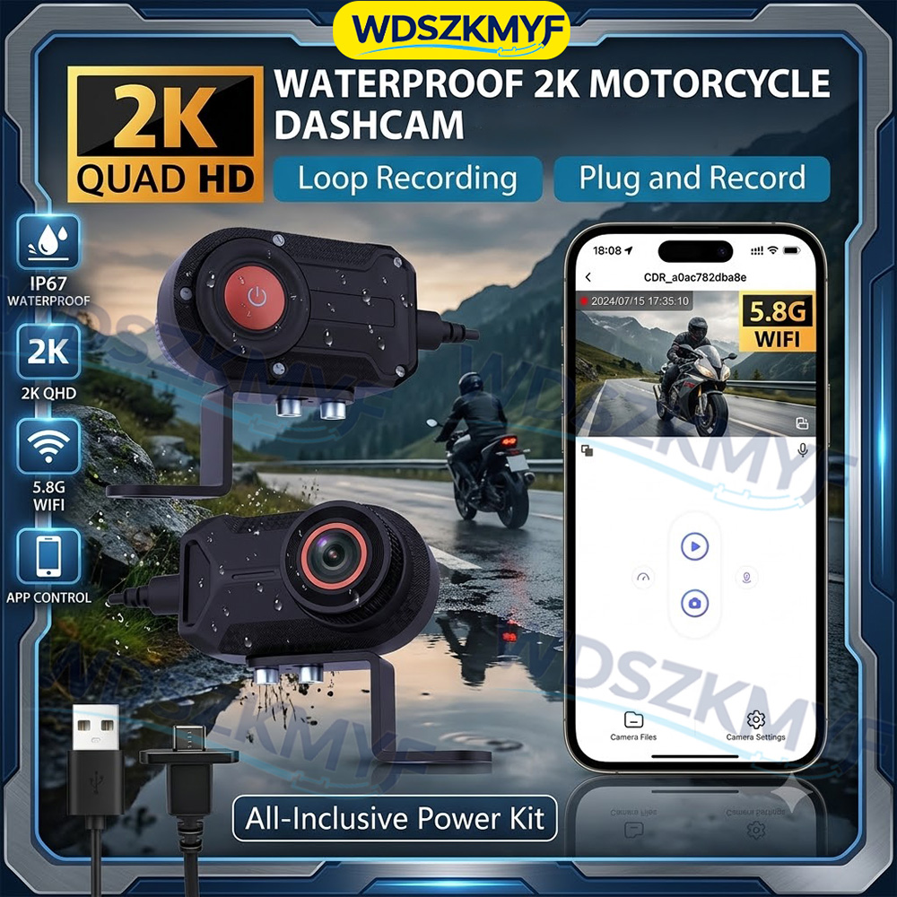 Mountain Biking Images - Dash Cam per Moto 2K 30fps,
