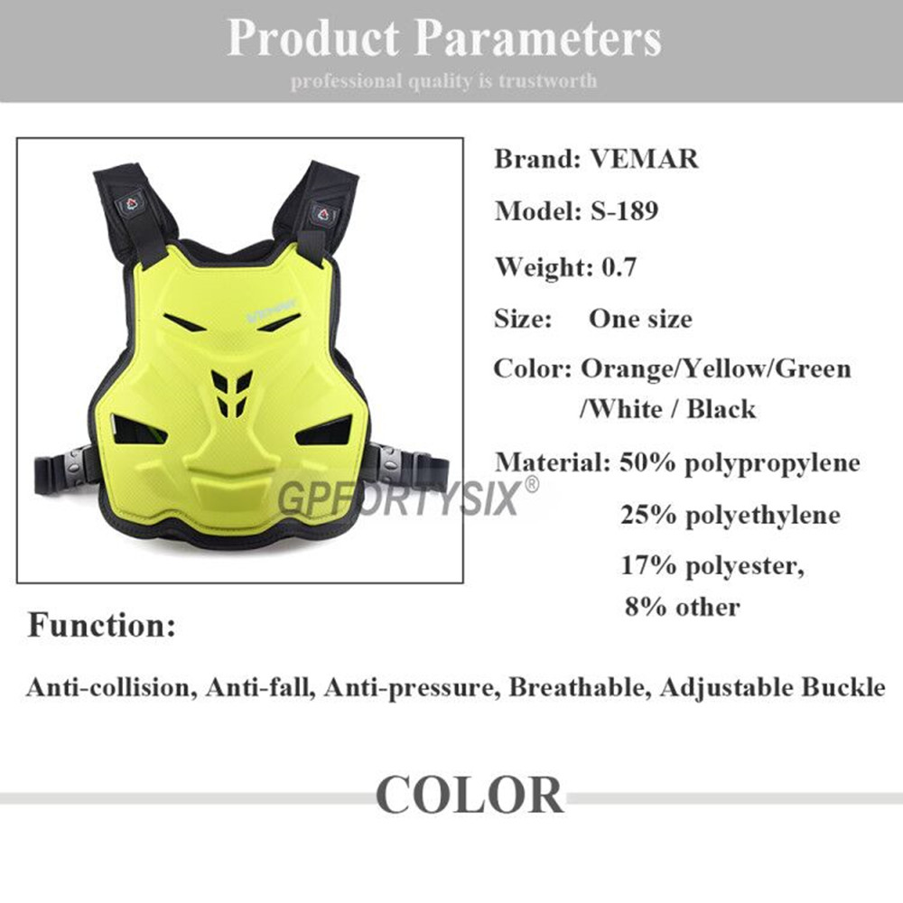 VEMAR Adult Motorcycle Armor S - Mountain Biking Chest Protector recensione e prezzo