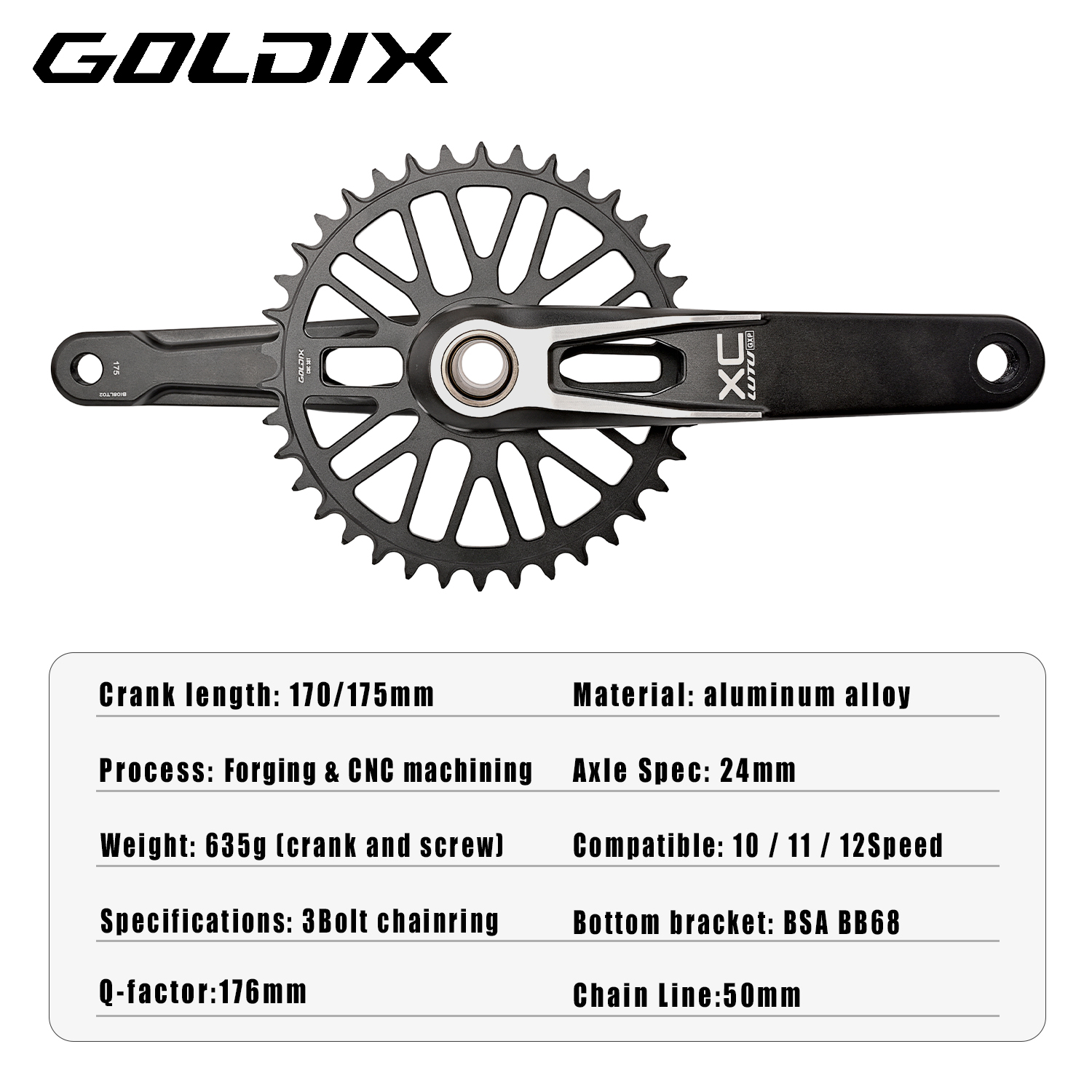 Guarnitura GOLDIX per mountain - Mountain Biking Xc recensione e prezzo