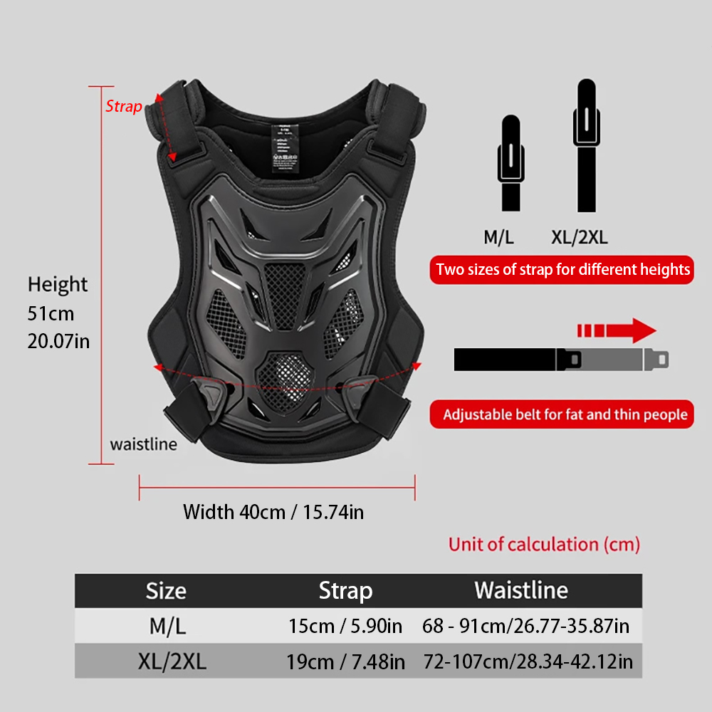 Gilet per armatura da motocros - Mountain Biking Chest Protector recensione e prezzo
