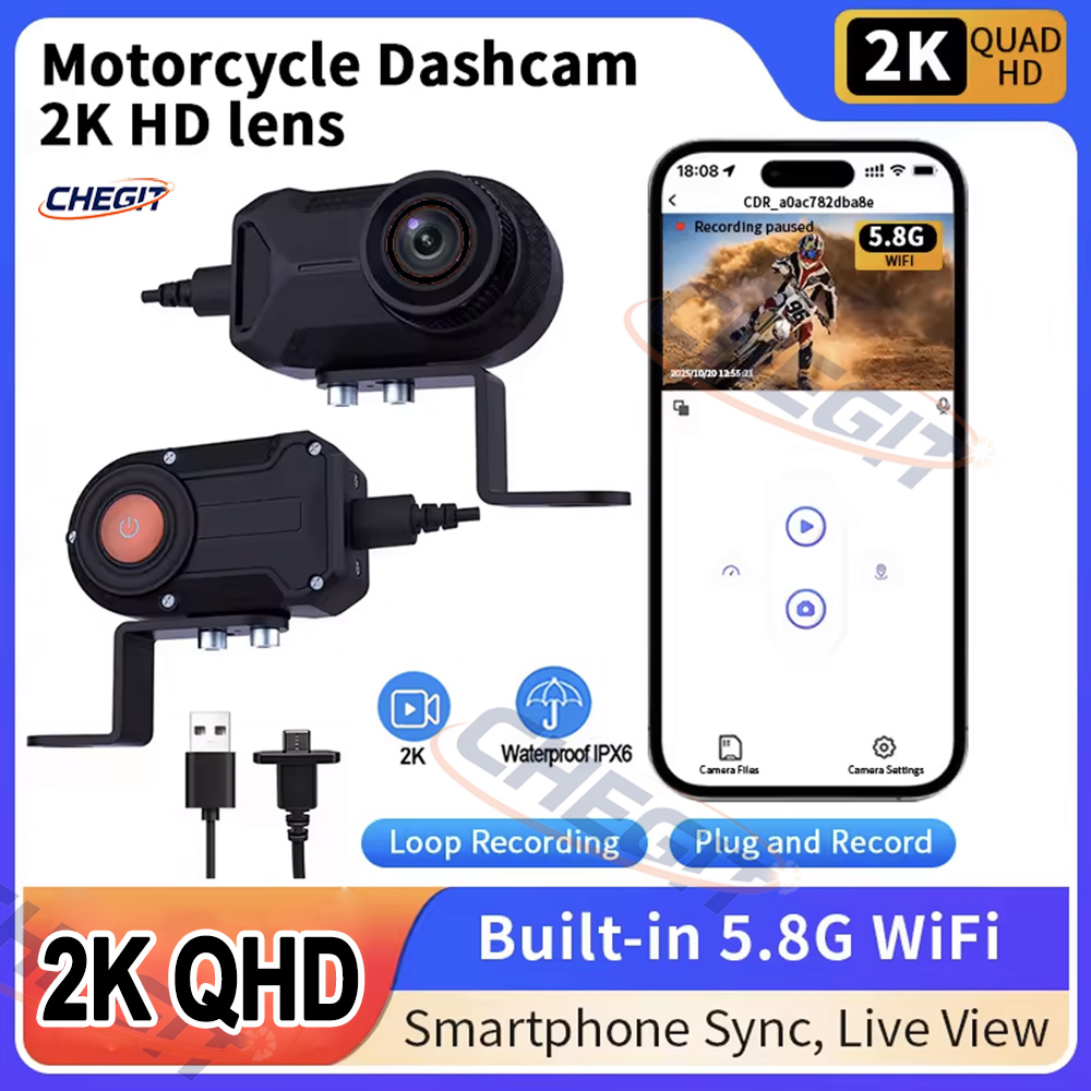 DVR per Moto 2K HD WiFi con Te - Mountain Biking Images recensione e prezzo