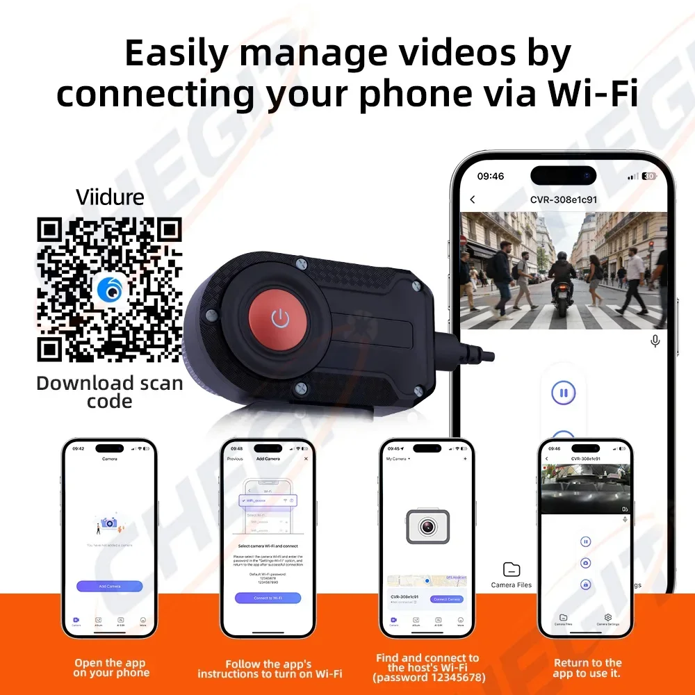 DVR per Moto 2K HD WiFi con Te - Mountain Biking Images recensione e prezzo